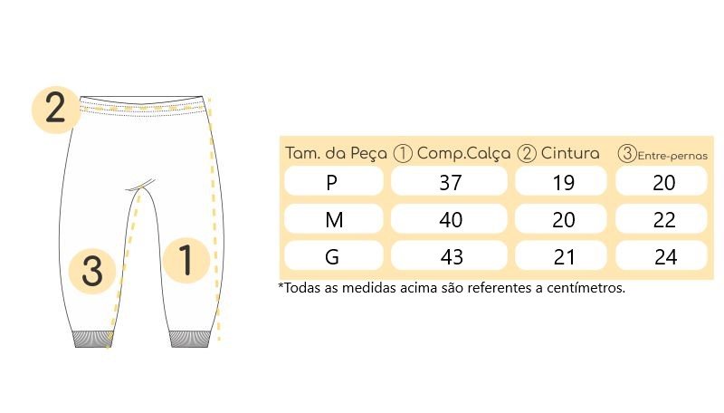 Tabela de medidas Tabela de medidas