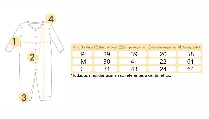 Tabela de medidas Tabela de medidas