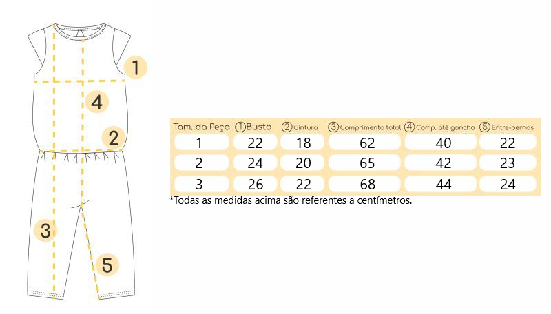 Tabela de medidas Tabela de medidas